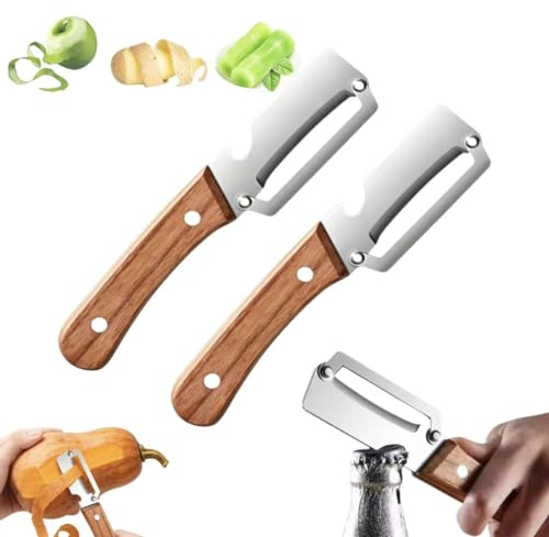 2 Pack Premium 2-in-1 Multi Functional Vegetable and Fruit Peeler