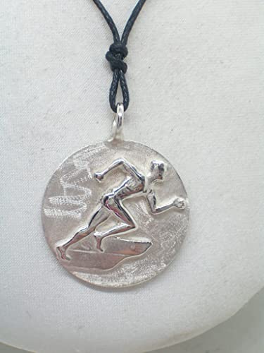 Pendentif en argent 925 Läufer ras-du-cou sport sans irritation