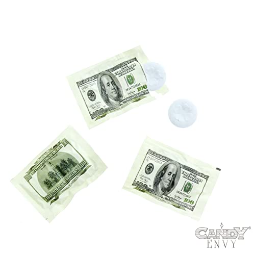 Money Mints - 100 Pack, 2 Mints Per Pack - Spearmint Flavored, Individually Wrapped #TOP4