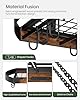 CHOEZON Hanging Pot Rack, Pot Hanger for Kitchen, Ceiling Mounted Pot Holder, Cookware Organizer with 18 S-Shaped Hooks, for Pot, Pan Storage, Space-Saving, Rustic Brown and Black TPR18BF #5