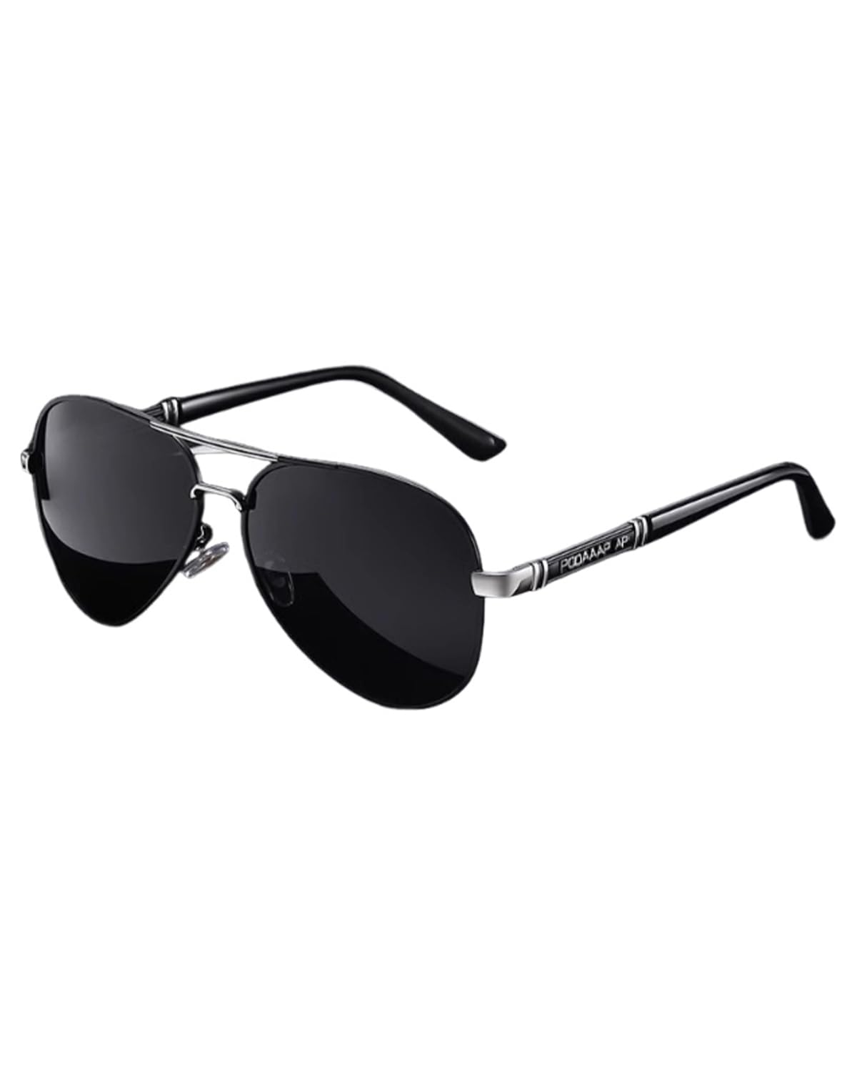 LUDHEP Gafas de sol polarizadas para hombres y mujeres, Clásico Marco de Aleación Aeroespacial, Aviador Montura metálica ultraligera e irrompible Protección UV400, para Conducir Viajes Compras