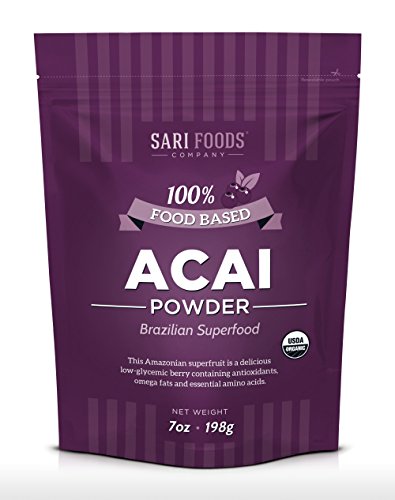 Organic Acai Powder (7 Ounce): Natural Freeze Dried Superfood, Non-Synthetic & Naturally Occurring