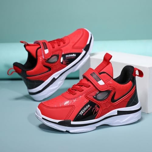 Little Kids Sneakers for Boys Girls Leather Running Tennis Shoes Size 11 Zapatos Lightweight Comfortable Walking Sports Athletic Red4