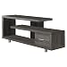 Monarch Specialties Dark Taupe with 1 Drawer TV Stand, 60"