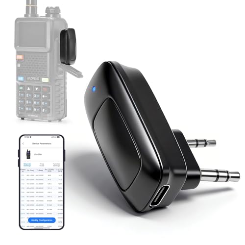 BAOFENG Ham Radio Wireless Programmer Adapter,APP Programming, for Baofeng UV-5R 5RM BF-888S DM-32UV and Multiple Models Radio Accessories (1-Pack)