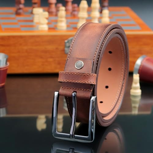 Personalized Leather Belt for Anniversary - Handcrafted Custom Belt for Him, Valentines Day Gift for Husband, Unique Boyfriend Gift4