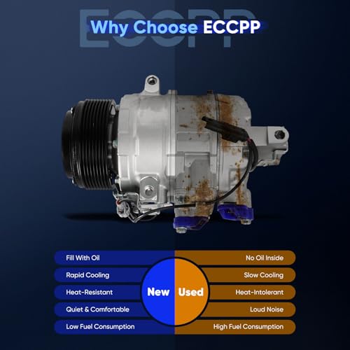 Image of ECCPP AC Compressor 2011-2018 Fit for BMW X5 X6 640i M2 M4 435i 3.0L | 2012-2015 Fit for BMW 335i 3.0L Fast Cooling A /C Compressor with Clutch