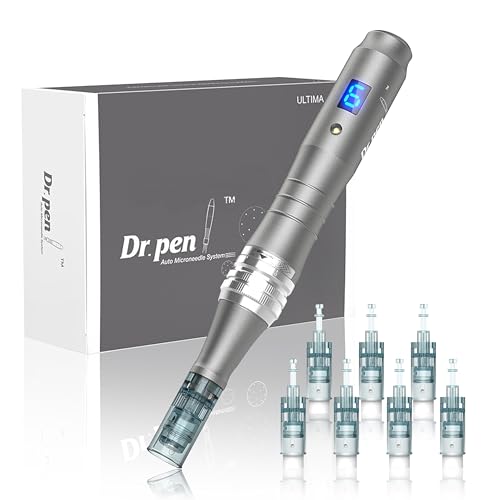 Dr. Pen M8 Skincare Pen Kit - Wireless Ultima M8 Derma Roller with 22pcs Cartridges for Face Body Hair Care Professional Beauty Skin Device(12pcs 16pin 10pcs 42pin Cartridges)
