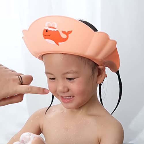 Zerodeko Tampa De Xampu Escudo De Shampoo Crianças Lavar Chapéu De Escudo De Cabelo Touca De Banho D
