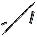 Produktbild Tombow ABT-N35 Fasermaler Dual Brush Pen mit zwei Spitzen, cool grey 12