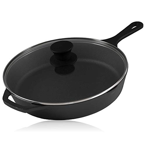 Vilde Set Padella In Ghisa 22 Cm Con Manico Rimovibile E Tagliere In Legno – Ideale Per Servire In Tavola, Forno E Induzione - 5