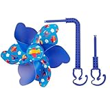 Bike Windmill Decoration for Kids - Rainbow Pinwheels | Bike Windmill | Cute Children's Bicycle Handlebar Windmill | Flower Windmill Decoration for Scooter Tricycle Bicycle