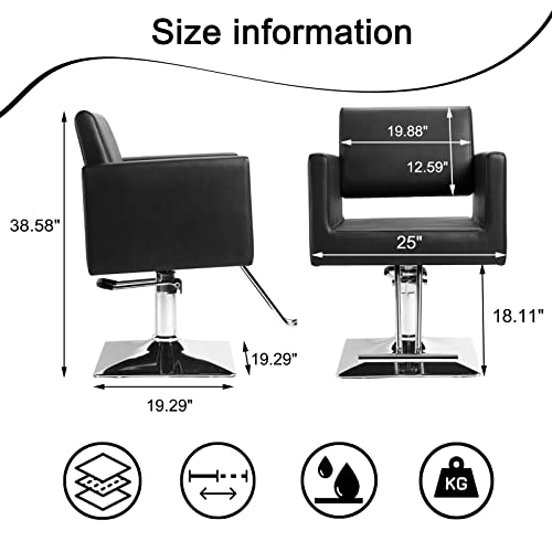 Outmaster Hairdresser Barber Salon Chair, Capacity 330 Lbs - With Heavy Duty Hydraulic Pump, 360° Swivel Adjustable Spa Beauty Equipment, Hair Stylist Women Man For Barbershop,Home #TOP1