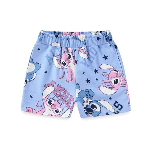 Image of Disney Lilo & Stitch Girls French Terry Shirt and Shorts Set for Big Kids
