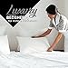 3-Piece Bulk Pack Cotton-Rich Flat Sheets for Hotels, Spas, Salons - Soft & Silky Wrinkle-Resistant Sateen Weave White Bed Sheets (100 inches Wide x 120 inches Long) Full Size by Grand Estate Hotel