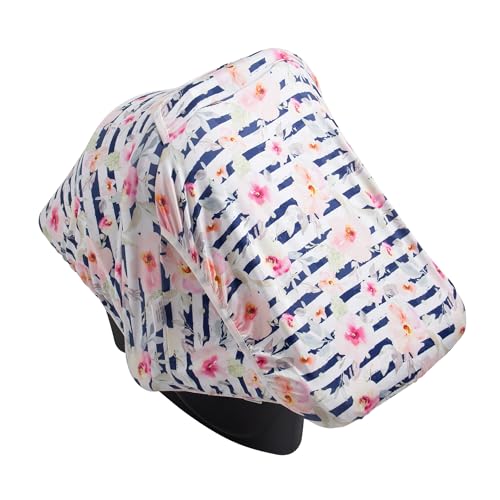 Image of Little Tots Baby Car Seat Canopy Cover, Breathable Sun Shade, Full Privacy for Newborns & Infants, Universal Fit for Boys & Girls