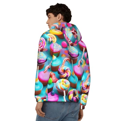 Sweat à capuche coloré hommes fini les pulls ternes pour l'hiver - 5