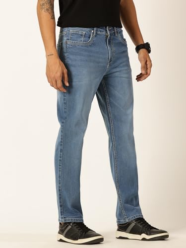 Image of Thomas Scott Men's Regular Fit Mid Rise Mid-Rise Stretchable Jeans