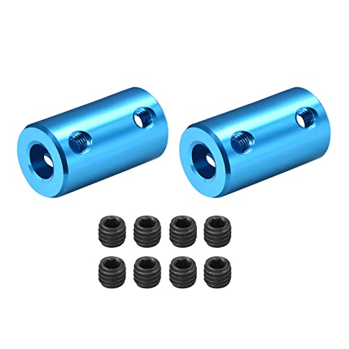 DMiotech 2pz 8-8mm Foro L25XD14 Rigido Giunto Albero Giunto Giunto Connettore con Viti Alluminio Lega Motore Albero Connettore per Stampante 3D Blu
