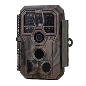 GardePro E5S Trail Camera (Non-Cellular, Non-WiFi), 64MP Photo & 1296P HD Video, 0.1s Trigger, 100ft No-Glow Night Vision, Motion Activated Wildlife Camera