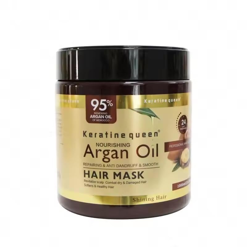 Protein QueenKeratine Argan Oil Professional Treatment for Repair,Anti Dandruff & Smooth Shining Hair Nourishment & Beauty Hair Mask