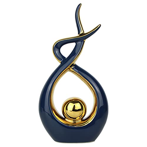 Norrclp Home Decor Modern Abstract Art Ceramic Statue Table Decor (Large)
