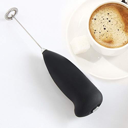 Image of GLUN Wireless Portable Milk Foam Maker Hand Blender Mixer Froth Whisker Latte Maker for Coffee, Juice, Cafe Latte, Espresso, Cappuccino, Lassi etc. (Black)