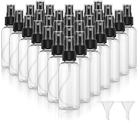 Dabacc 30 Pack 2 oz Clear Spray Bottles Cover