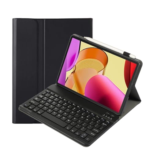leleyo Keyboard Case for Amazon Fire Max 11 11 Inch Folio Case Magnetic with Removable Wireless Bluetooth Keyboard QWERTY for Tablet Fire Max 11, Black