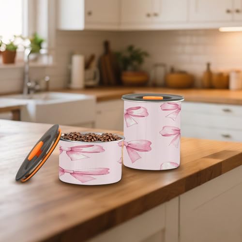 Envase para café hermético acero inox 500ml rosa miniatura 6