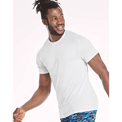 Hanes Men's Ultimate X-Temp Mesh Crewneck Undershirts, 4-Pack White L4