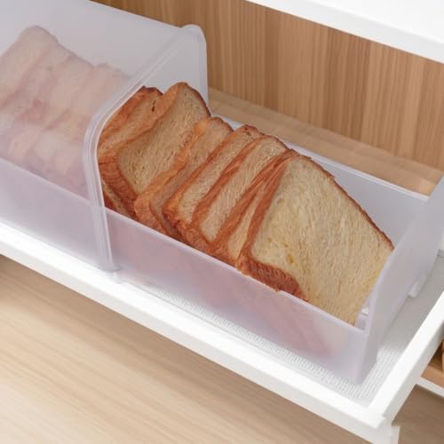 Contenedor de pan plástico negro hermético de 34cm con cajón 3