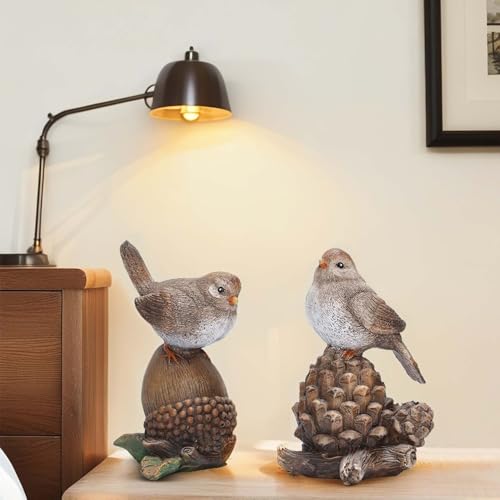 Figuritas de Pájaros Artpaul en Resina para Decoración de Hogar miniatura 2