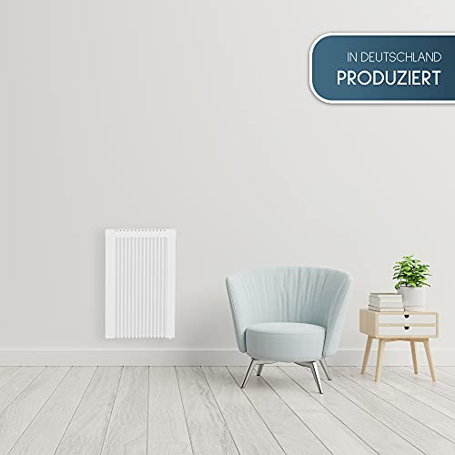 anapont Premium Elektroheizung mit Schamottekern- Elektroheizkörper mit Speicherstein Schamotte- mit Thermostat- energiesparend- Made in Germany (Ana- el, 650 Watt 630h x 380b)-4