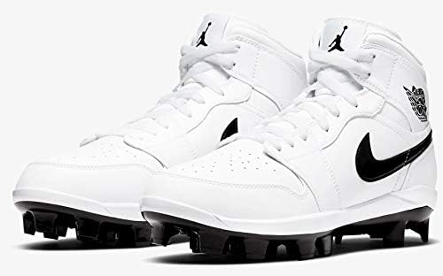 Air Jordan 1 Retro MCS Men's Baseball Cleats White/Black-Black