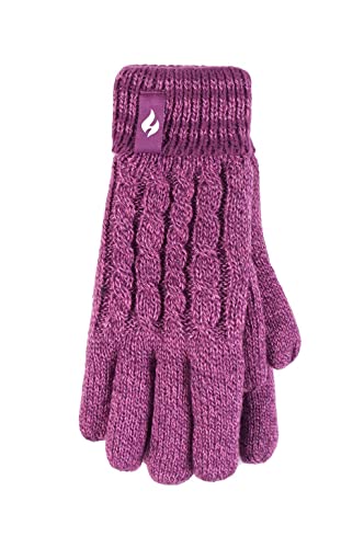 HEAT HOLDERS Girls Gloves Bright Pink/Magenta/Age 7-103