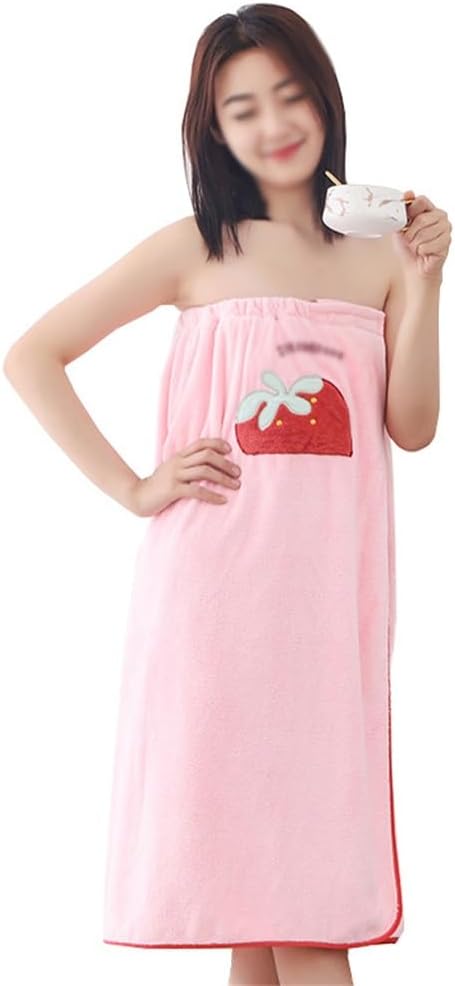 Coral Velvet Towel, Bath, Dry Hair Cap Set, Soft Shower Skirt