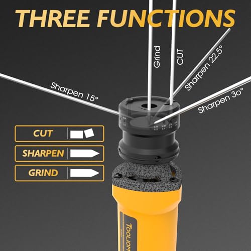 TOOLIOM Tungsten Sharpener with Dust Shield