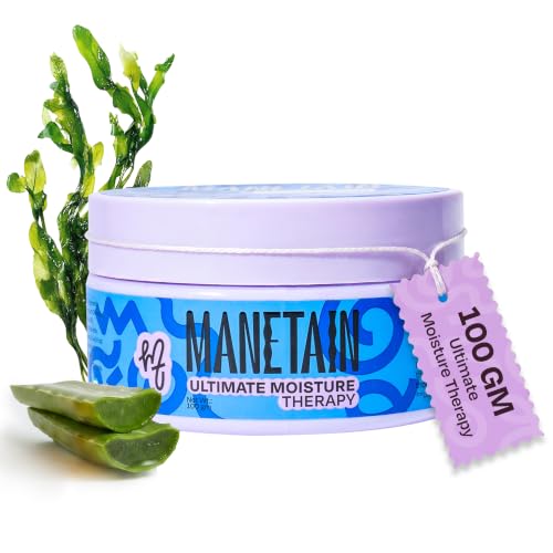 Image of Manetain Ultimate Moisture Therapy 100gm | Deep Hydrating Curl Conditioner for Curly Hair Women & Men | Ultra‑Moisturising Conditioner for Frizzy Hair with Algae Oil & Hyaluronic Acid | CG‑Friendly