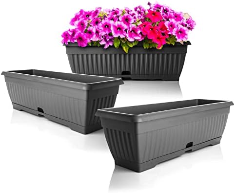 Erdbeerprofi Balkonkasten für Erdbeeren 66 cm x 31 cm x 15 cm