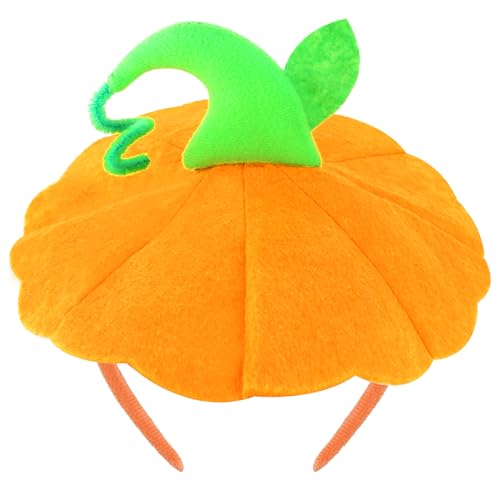Pumpkin Headband, Halloween Costume Accessories for Women, Spooky Pumpkin Headpiece