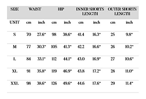 Gafeng short masculino 2 em 1 para corrida, treino, treino de 13 cm, malha de compressão, academia,