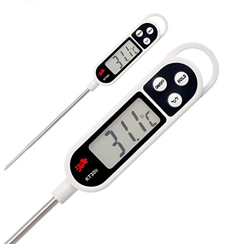 Digital Instant Read Thermometer-Senbowe Kitchen Cooking Thermometer/Food & BBQ & Meat Thermometer with Long Probe,LCD Display for Food,BBQ,Baby Milk, Meat, Barbecue,Chicken.