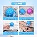 2 Pcs, Blue+Purple Floating Hair Filtering Mesh Removal with Silicone Sticky Ball,Lint Removal Filter, Hair Catcher for Laundry, Pet Hair Remover for Washing Machine