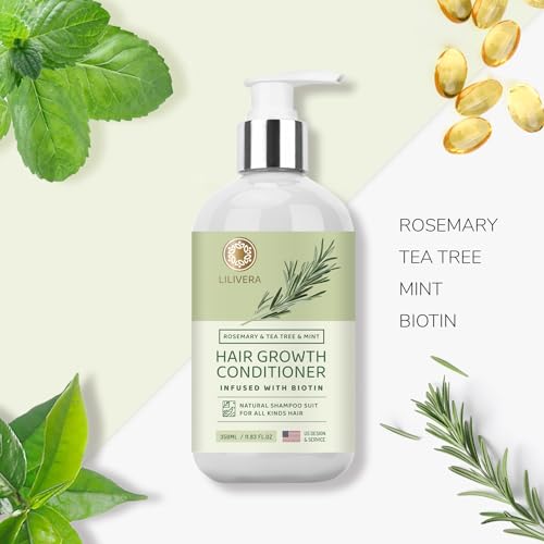 Lilivera Rosemary Hair Growth Conditioner: Biotin Fortified For Thinning thumb #1