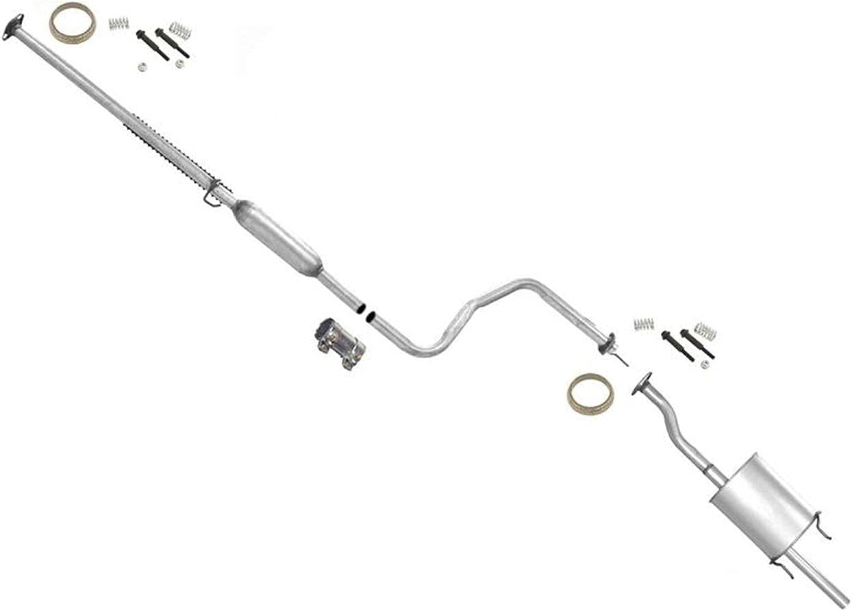 Resonator Muffler Assembly Exhaust System Kit Replacement Parts For Honda Civic 2 & 4 DR 1.6L DX LX GX HX 1996 1997 1998 1999 2000
