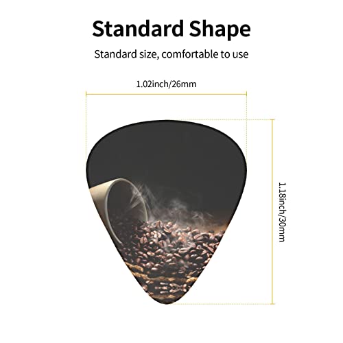 Ensemble de 12 médiators de guitare en grains de café pour guitare acoustique, guitare électrique, contrebasse, ukulélé - Les Beatles, Paul McCartney, John Lennon, RIngo Starr, George Harrison Ensemble de 12 médiators de guitare en grains de café pour guitare acoustique, guitare électrique, contrebasse, ukulélé – Image 5