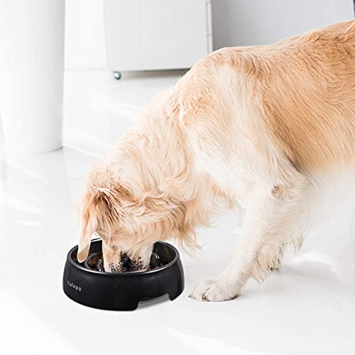 Large Slow Feeder Dog Bowls ,Hold 8 Cups,Stop Bloat Bowl Anti-Choking &Anti-Gulping & Fun Feeding Bowl (Large, Black) #TOP4