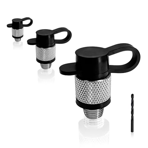 ZOOYL Gas Can Vent: 10-Second Easy Install Fast Fuel Flow 3-Pack Durable Stainless Steel Universal Fit Bonus Silicone Cap Attachment