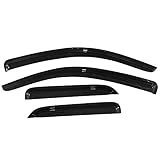 Window Visors Compatible With 2014-2018 Chevy Silverado 1500 2500 3500 GMC Sierra, Dark Smoke...